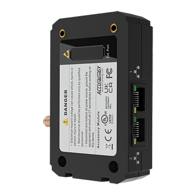 Dual Ethernet metering communications module for Acuvim II and Acuvim-L - AXM-WEB2