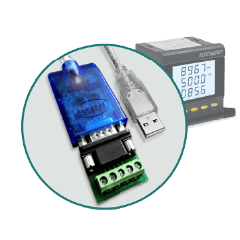 USB RS485 coverter close-up.