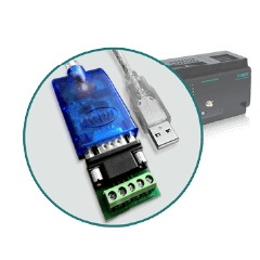 USB RS485 coverter close-up.