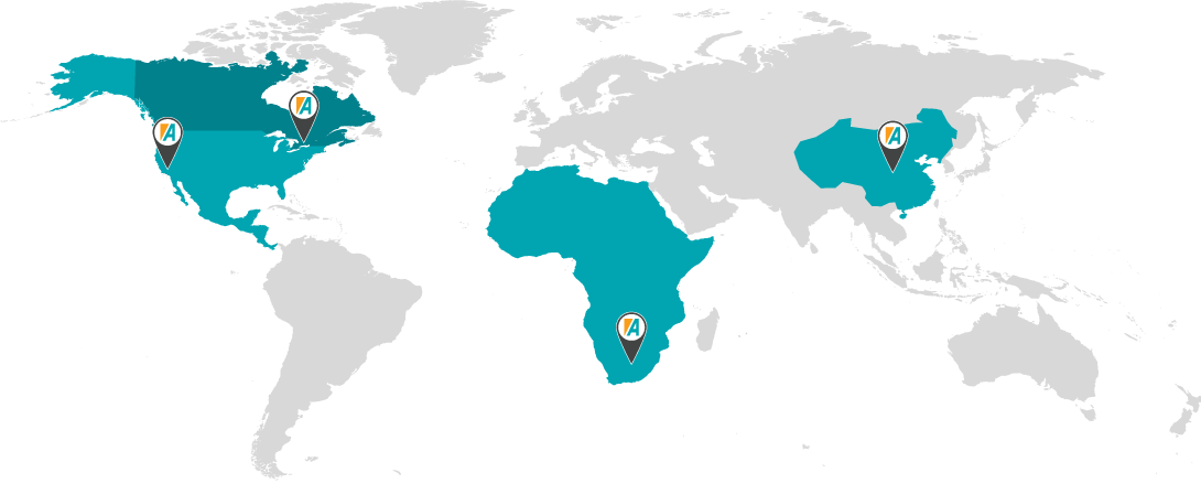 Worldwide Accuenergy Locations.