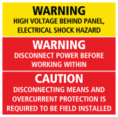 Warning label image.