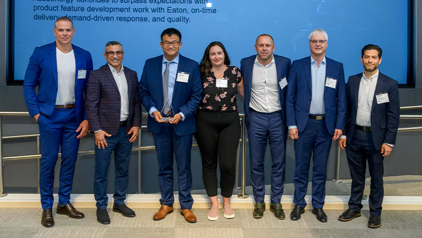 Accuenergy Presented with Eaton’s Supplier Specialty Award