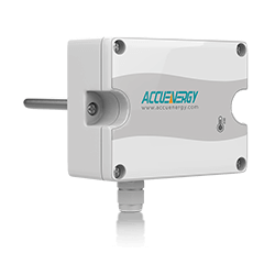 Front-right angled view of the AcuTEMS IM immersion temperature sensor